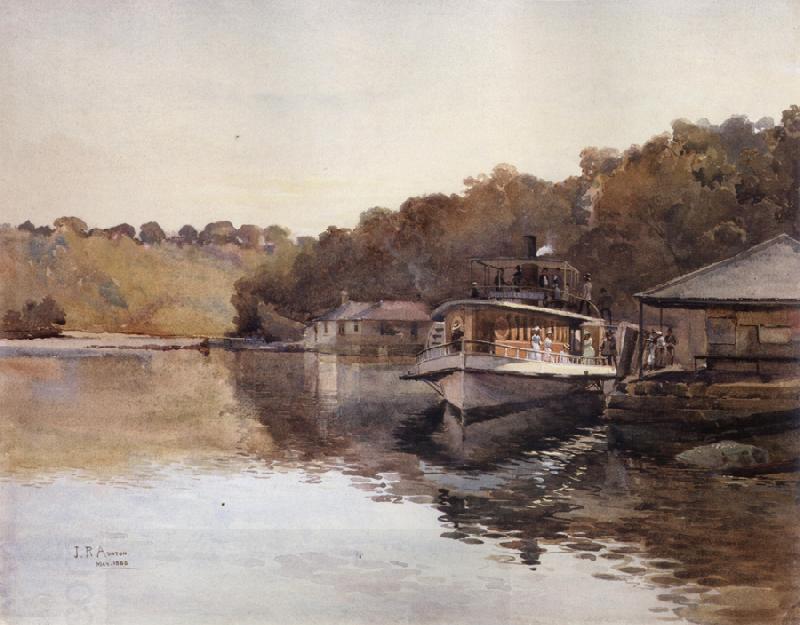 Julian Ashton Mosman Ferry 1888 oil painting picture